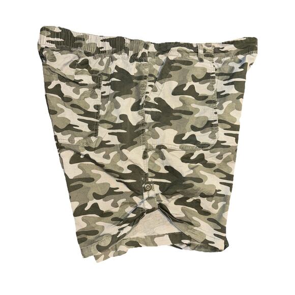 Stitch Star Womens Sz 2x Camo Lightweight Cargo Shorts Elastic Back 8.5 Inseam - Picture 8 of 9
